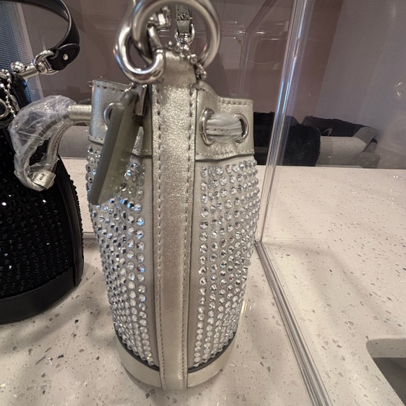 Coach Mini Crystal Drawstring Bucket Bag - **SEE pics** - Picture 3 of 11